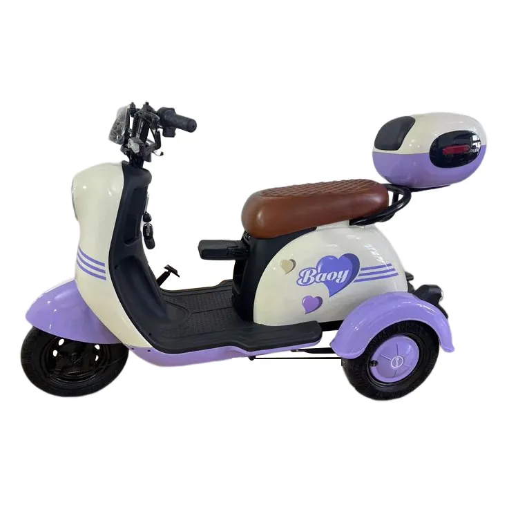 Low Cost Finely Processed Vehicle Passenger Closed Loading Electric Tricycle