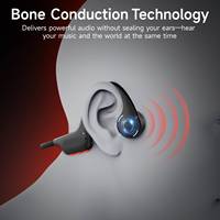 Écouteurs à conduction osseuse étanches ESON OEM ODM IPX8 pour la natation avec carte TF 8 Go et chargement magnétique 180 mAh