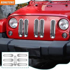 Grille de radiateur Offre Spéciale accessoires de voiture extérieurs Grille avant automatique ABS pour <span class=keywords><strong>Jeep</strong></span> Wrangler <span class=keywords><strong>JK</strong></span> 2007-2015 - Product Image 3