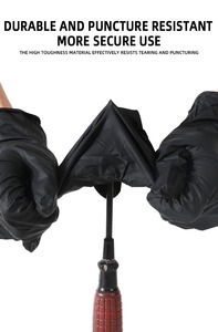 Guantes Desechables Negros para Tatuajes, 100 Unidades, Grado Alimenticio, Sin Polvo, Sin Látex, Multiusos - Product Image 3