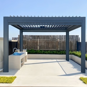 Gazebo in Vetro e <span class=keywords><strong>Alluminio</strong></span> di Lusso Leggero per Protezione da Ruggine e Corrosione, Adatto per Hotel, Ville e Aree Ricreative all'Aperto - Product Image 5
