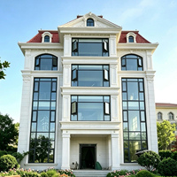 Ventanas Modernas Abatibles de Aluminio con Doble Acristalamiento Templado Low-E, Insonorizadas y con Rotura de Puente Térmico para Villas y Hoteles