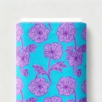 Tissu en coton personnalisé à imprimer soi-même, motif floral tissé, respirant, 100% coton popeline pour robe, bricolage fait maison