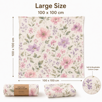 Couverture d'emmaillotage en mousseline respirante et douce pour bébé, idéale comme cadeau pour tout-petit et nouveau-né