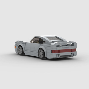 Gran Oferta: Coche de Carreras MOC Compatible con Ladrillos de Marca, Coche Deportivo Famoso, Rompecabezas de Partículas Pequeñas, Bloques de Construcción Ensamblables, Juguete DIY - Product Image 2