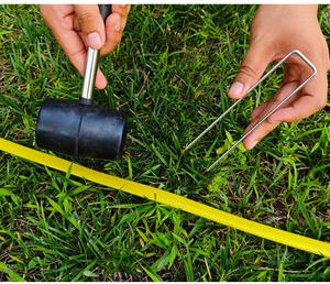 สมอบกเหล็กชุบสังกะสี ขนาด 6 นิ้ว เบอร์ 11 สำหรับจัดสวน สมอบกสำหรับงานจัดสวนและยึดหญ้า - Product Image 5