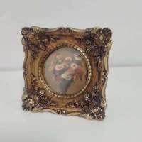 Cadres Photo Multiples Vintage en Résine Bronze Doré, Style Bouddhisme Dessin Animé, Décoration Maison Mariage Antique