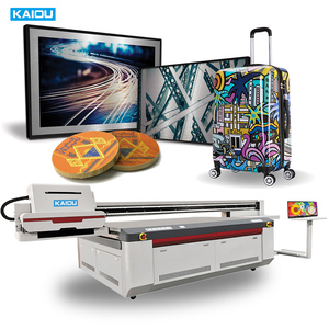 Impresora de cama plana UV de gran formato duradera Impresión de cabezal de impresión Ricoh de alta precisión en madera MDF, vidrio, corrugado y señalización - Product Image 2