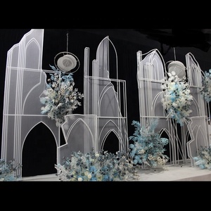 Arrière-plan de scène nouveau design 2021, <span class=keywords><strong>fond</strong></span> de château pour mariage et jardin, décoration de fête - Product Image 3
