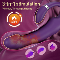 Vibromasseurs Point G à Double Moteur, Stimulateur Clitoridien Chauffant, Godemichés Réalistes, Vibromasseurs Anaux, Jouets Sexuels pour Femme