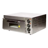 Commerciële kleine elektrische pizzaoven van roestvrij staal, enkeldeks, 0-350°C ℃   Bakkerijoven 2000W voor gebruik in restaurantkeukens