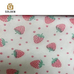 New Product Laminated Printed Embossed Non-Woven Fabric 100%Pp Spunbond For Bag Tablecloths Flower Wrapping Weeding Decoration
