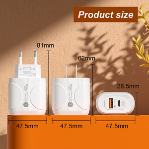 Cargador de pared USB con enchufe EU/US/UK/JP/AU Tipo C, Cargador rápido para Caricatore iPhone, cargador de 25W, cargadores Para Celular - Product Image 5