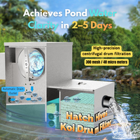 Filter Mikro Drum Baja Tahan Karat 304 yang Tahan Lama untuk Kolam Koi, Pengolahan Air Limbah Sentrifugal Rotary dengan Desain 25 Mikrometer