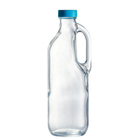 Fabricant de bouteille d'eau en verre transparent 1L avec couvercle en métal bouteille d'eau en verre esthétique bouteille d'eau en verre incassable