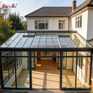 Invernadero Moderno con Estructura de Acero, Doble Capa de Vidrio Templado Transparente Low-E, Tipo Lean-To, para Patio o <span class=keywords><strong>Terraza</strong></span> - Product Image 1