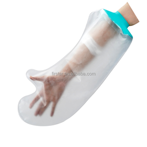 Protège-plâtre imperméable à manches courtes pour adultes – Protection pour la douche et le bain des plaies - Product Image 1