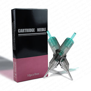 Cartuchos de tatuaje cónicos largos verdes Guapa maquillaje permanente <span class=keywords><strong>Nano</strong></span> <span class=keywords><strong>agujas</strong></span> cuero cabelludo micropigmentación <span class=keywords><strong>agujas</strong></span> cartucho sombreadores redondos - Product Image 1