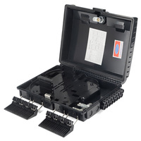 Boîtier de distribution de fibre optique FTTH Midspan 16 cœurs, design non coupé, monté sur mur ou poteau, avec cassette de répartiteur PLC 1x16