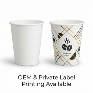 Gobelet en papier à paroi simple de haute qualité, 12 oz (350 ml), taille moyenne, jetable, pour café, thé, café, restaurant et industrie hôtelière - Product Image 2