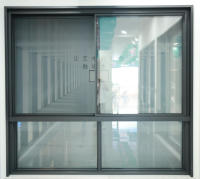 Ventana Corredera de Aleación de Aluminio con Aislamiento Térmico y Diseño Minimalista para Exteriores de Viviendas, Salas de Estar y Apartamentos