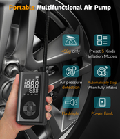 Pompe à air numérique automatique sans fil portable 4000mAh Power Bank Gonfleur de pneus pour voiture, vélo, football, compresseur électrique