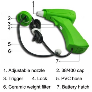 Pulvérisateur à gâchette réglable 38/400 pour usage domestique et jardinage, alimenté par piles 4*1.5A, avec étui et bouteille - Product Image 4