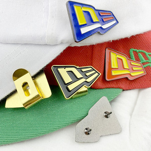 New Era Hat <b>Clips</b> Enamel Pins 20mm Metal Badge <b>Buckle</b> Type General Use Bright Finish - Product Image 3