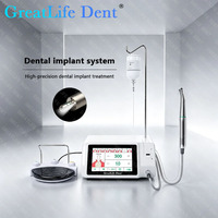 Motor Quirúrgico Dental Greatlife Dent para Implantes, con Luz LED Sin Escobillas, Pieza de Mano 20:1, Sistema de Cirugía Oral de Alta Precisión, Certificado CE