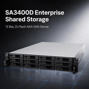 Serveur NAS SAN 2U 12 baies SA3400D, double contrôleur Xeon D-1541, HA10GbE actif/passif, stockage partagé d'entreprise - Product Image 1