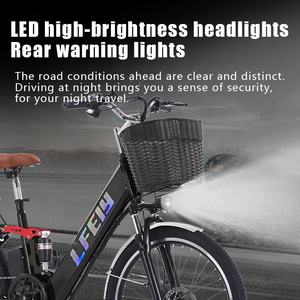 2025 nueva bicicleta eléctrica híbrida de 24 pulgadas, bicicleta eléctrica <span class=keywords><strong>MTB</strong></span>/ciudad de 350W con acelerador/asistencia de pedal/modos normales - Product Image 5