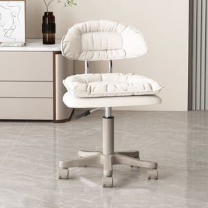 Manicurist Professional <b>Chair</b> Protect Back Nail Shop <b>Leather</b> Silent Rolling <b>Chair</b> With Wheels Portable <b>Chair</b> - Product Image 1