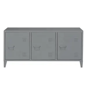 Living Room Furniture Knock Down TV Stand Metal Storage Cabinet Home Steel Locker