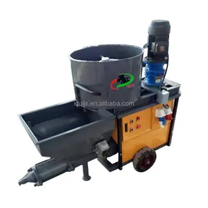 Diskon besar mesin penyemprot mortar semen dempul dengan mixer