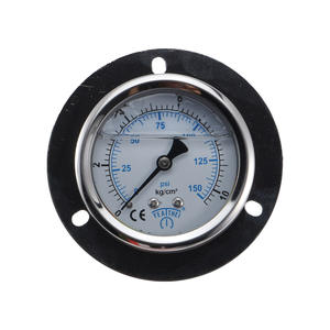 Pengukur tekanan 60mm pelat putar 1/4PT konektor 150PSI 10kg rentang pengujian untuk udara <span class=keywords><strong>Gas</strong></span> Air bahan bakar cairan <span class=keywords><strong>Meter</strong></span> hidrolik sedang - Product Image 1