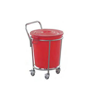 Roestvrijstalen Afvaltrolley Met Abs-Materiaal - Product Image 1