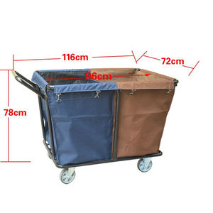 Hotel Ziekenhuis Factory Commerciële Gebruikt Grote Capaciteit Plastic Wasserette Winkelwagen Wasserij <span class=keywords><strong>Trolley</strong></span> - Product Image 5