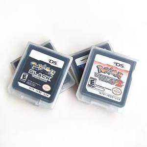 Cartouches de jeux vidéo blanches et noires 1 2 pour consoles DS nds - Product Image 1