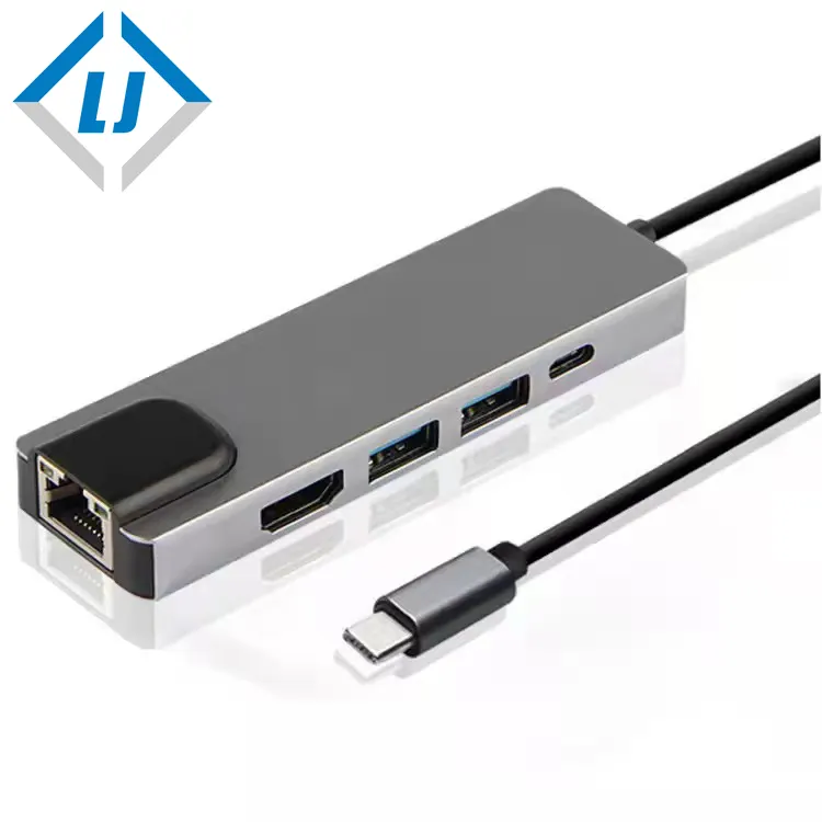 HDMI+USB2.0+USB3.0+PD+RJ5 TO USB TYPE HUB
