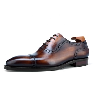 F8-NS58 prix <span class=keywords><strong>d</strong></span>'usine de luxe nouveau italien élégant à la main en cuir véritable hommes Oxford <span class=keywords><strong>chaussures</strong></span> habillées - Product Image 3
