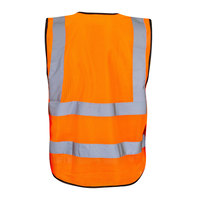 Chaleco de Seguridad de Alta Visibilidad ANSI/ISEA Clase 3 con Múltiples Bolsillos y Tiras Reflectantes