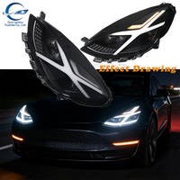 Nouveaux phares LED CSP X Meteor améliorés pour Model Y, 12V Plug-and-Play, 6000K, 8000 Lumens, 50W, feux de jour