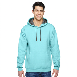 Men's Hooded Fleece Pullover <b>Hoodie</b> Polyester/Cotton Breathable Quick Dry Eco Friendly Winter Custom Pocket - Product Image 1