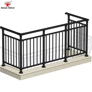 Moderno varanda janela de design da grade de ferro forjado esgrima trellis