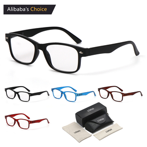 Hot bán siêu nhẹ chống ánh sáng màu xanh hợp thời trang Eyewear vuông khung hình chữ nhật cổ điển Kính đọc sách phụ nữ người đàn ông - Product Image 4