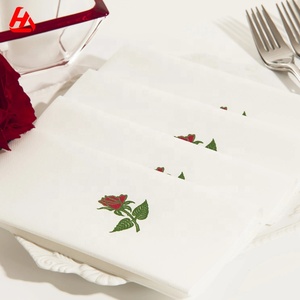 Tovaglioli per la cena con motivo a fiori di rosa Airlaid dal piccolo <span class=keywords><strong>principe</strong></span> - Product Image 4