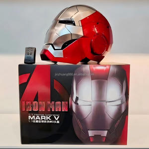 <span class=keywords><strong>Casque</strong></span> <span class=keywords><strong>Iron</strong></span> <span class=keywords><strong>Man</strong></span> Mark V de qualité collection 1:1 en résine ABS avec commande vocale Jarvis et éclairage LED, pour cosplay et exposition - Product Image 6