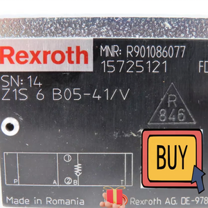 วาล์วตรวจสอบแบบไฮดรอลิกควบคุมด้วยนักบินรุ่นดั้งเดิม R901086077 Z1S6B05-4X/V  350 บาร์ - Product Image 2