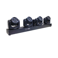 Barre de lumière LED mobile STSLITE 4x15W RGBW 4-en-1 avec sac de transport pour contrôle DMX512, idéale pour les discothèques et les DJ