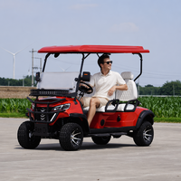 Voiturette de golf électrique puissante à 6 places avec un design classique, véhicule de tourisme certifié EEC et DOT